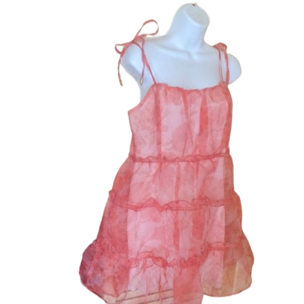 Red Baby Doll Dress Size Small NEW NWOT